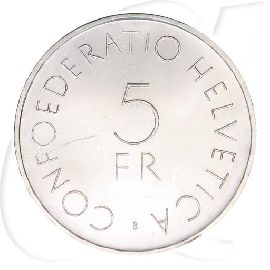 5-franken-1963-rotes-kreuz Münzen-Wertseite