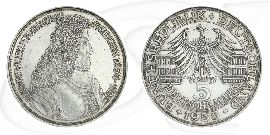 5 Mark 1955 Markgraf Münze Vorderseite und Rückseite zusammen