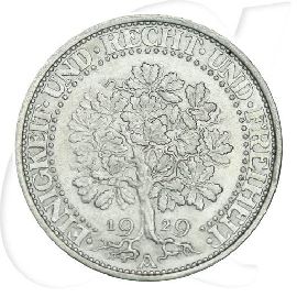 5 Reichsmark Eichbaum 1929 A Münzen-Bildseite