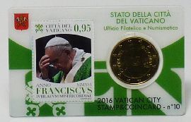 50 Cent Vatikan 2016 Coincard 10 OVP
