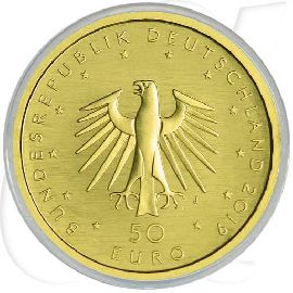 50 Euro Gold 2019 Hammerflügel Münzen-Wertseite