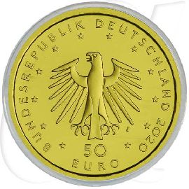 Deutschland 50 Euro Gold 2020 J st OVP Orchesterhorn