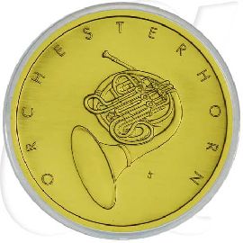 50 Euro Goldmünze 2020 Orchesterhorn Münzen-Bildseite