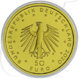 50 Euro Goldmünze Orchesterhorn Münzen-Wertseite