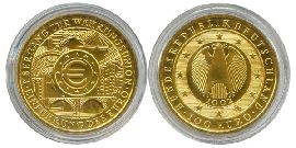 BRD 100 Euro 2002 D OVP Einführung des Euro Anlagegold 15,55g fein