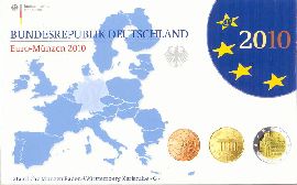 BRD Kursmünzensatz 2010 G PP (Spgl) OVP zu nominell 5,88 Euro