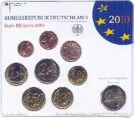 BRD Kursmünzensatz 2010 G st OVP