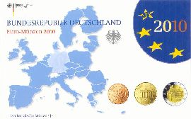 BRD Kursmünzensatz 2010 J PP (Spgl) OVP zu nominell 5,88 Euro