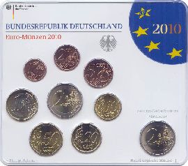 BRD Kursmünzensatz 2010 J st OVP