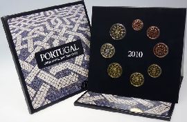 Portugal Kursmünzensatz 2010 st OVP Blister und Schuber