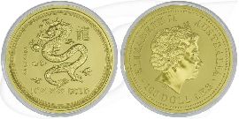 Australien 100 Dollar 2000 Gold fein Lunar I Jahr des Drachen
