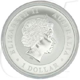 Australien 1$ 2014 BU Silber fein Stock Horse