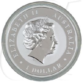 Australien 1$ 2012 Kookaburra AG PP Farbe Coin Show Special Peking