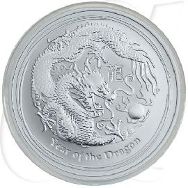 Australien 1 Dollar 2012 BU Silber Lunar II Jahr des Drachen