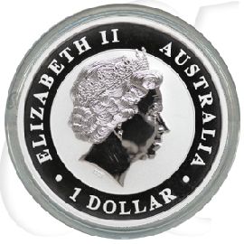 Australien 1 Dollar 2013 Koala Silber PP gilded OVP