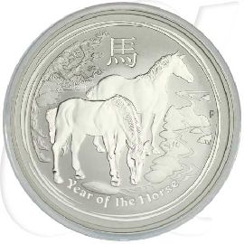 Australien 1 Dollar 2014 BU Silber Lunar II Jahr des Pferdes