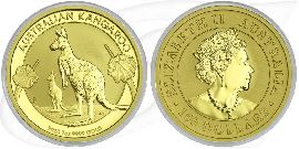 Australien Gold Känguru 2020 1 Unze 100 Dollar Münze Vorderseite und Rückseite zusammen
