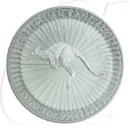 Australien Känguru 2020 Silber Münzen-Bildseite