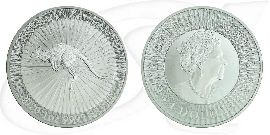 Australien Känguru 2020 Silber Münze Vorderseite und Rückseite zusammen