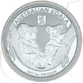 Australien Koala 2011 BU 1 Dollar Silber Berliner Bär