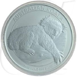 Australien Koala 2012 BU 30 Dollar Silber Münzen-Bildseite