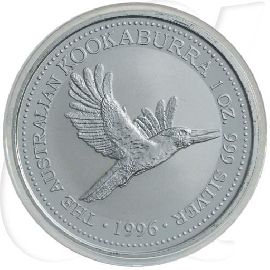 Australien Kookaburra 1996 1 Dollar Silber 1oz st Münzen-Bildseite