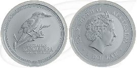 Australien Kookaburra 2003 1 Dollar Silber 1oz st Münze Vorderseite und Rückseite zusammen