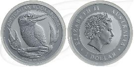 Australien Kookaburra 2012 1 Dollar Silber 1oz st Privy Drache Münze Vorderseite und Rückseite zusammen