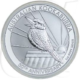 Australien Kookaburra 2020 Silber 1 Dollar Münzen-Bildseite
