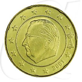 Belgien 20 Cent 2001 Umlaufmünze