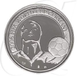 Belgien 2005 Fußball 20 Euro WM Deutschland Münzen-Bildseite