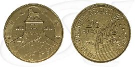 Belgien 2015 Waterloo 2-50 Euro Münze Vorderseite und Rückseite zusammen