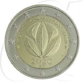 Belgien 2020 2 Euro Jahr der Pflanzengesundheit Coincard Münzen-Bildseite