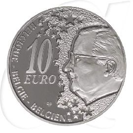 Belgien 10 Euro 2002 PP in Kapsel 150 Jahre Nord-Süd-Verbindung