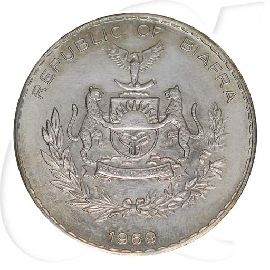 Biafra Kursmünze 1969 1 Pound Silber Münzen-Bildseite