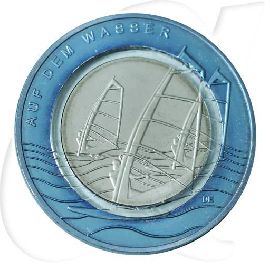 BRD 10 Euro 2021 Wasser Münzen-Bildseite