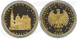 BRD 100 Euro 2012 D st OVP Dom zu Aachen Anlagegold 15,55g fein