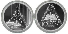 BRD 10 Euro Silber 2009 G 100 Jahre Jugendherbergen PP (Spgl)