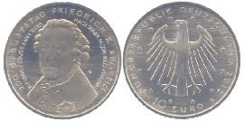 BRD 10 Euro CuNi 2012 A 300. Geburtstag Friedrich II. st