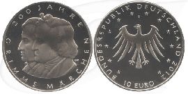 BRD 10 Euro CuNi 2012 F 200 Jahre Grimms Märchen st