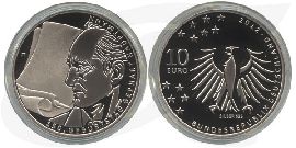 BRD 10 Euro Silber 2012 J 150. Geb. Gerhart Hauptmann PP (Spgl)
