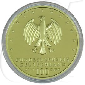 BRD 100 Euro 2013 F OVP Dessau-Wörlitz Anlagegold 15,55g fein