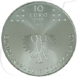BRD 10 Euro CuNi 2014 F 600 Jahre Konstanzer Konzil st