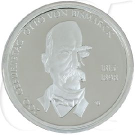 BRD 10 Euro Silber 2015 A 200. Geburtstag Otto von Bismarck PP (Spgl)
