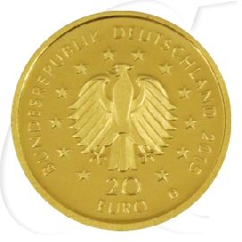 BRD 20 Euro 2015 Deutscher Wald Linde D (München) Gold 3,89g fein