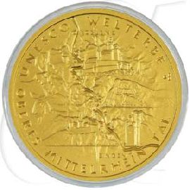 BRD 100 Euro 2015 st Oberes Mittelrheintal Gold 15,55g fein