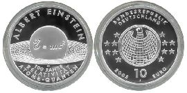 BRD 10 Euro Silber 2005 J Albert Einstein PP (Spgl)