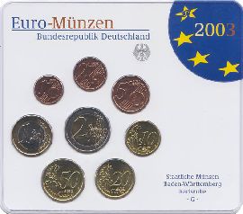 BRD Kursmünzensatz 2003 G st OVP