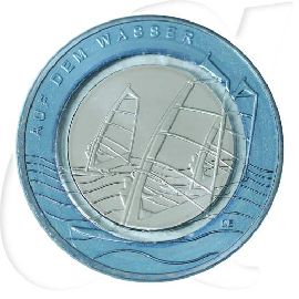 BRD Polymerring 10 Euro Wasser 2021 Münzen-Bildseite