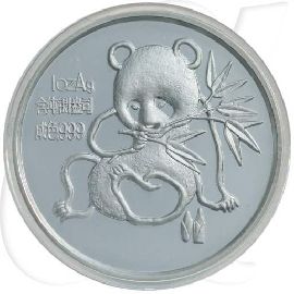 China 1992 München-Panda Silber 31,10g (1oz) Münzen-Bildseite